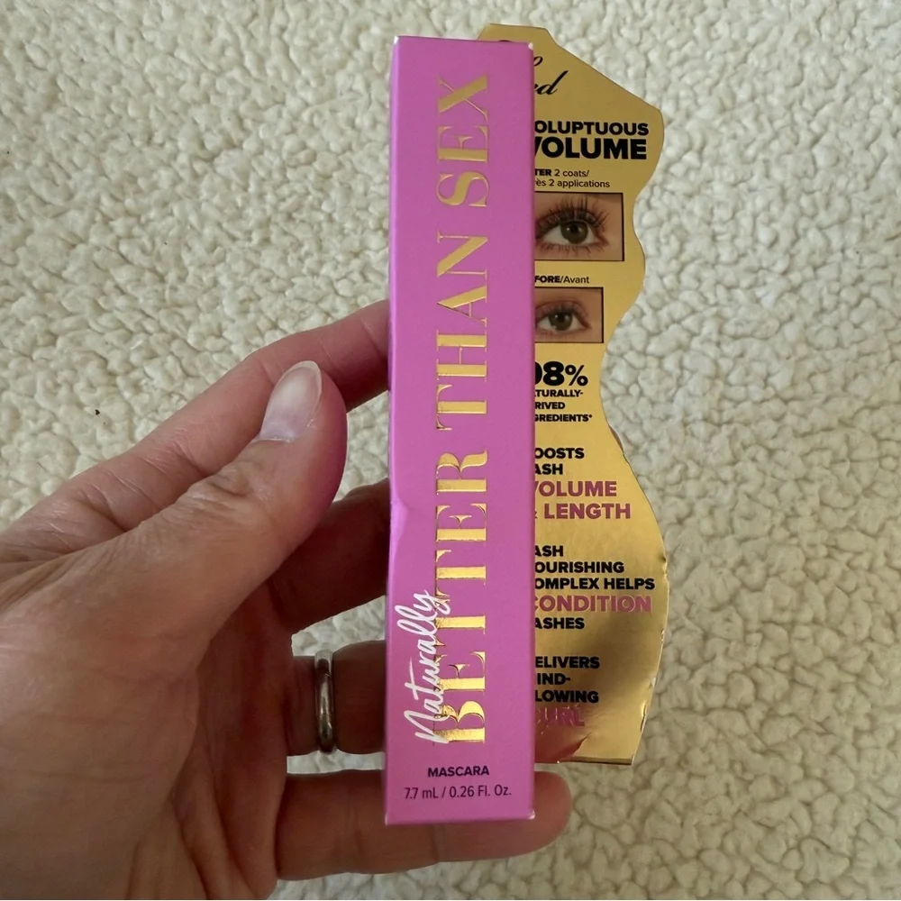 Too Faced Better Than Sex NATURALLY Volumizing & Lengthening Mascara brand new
